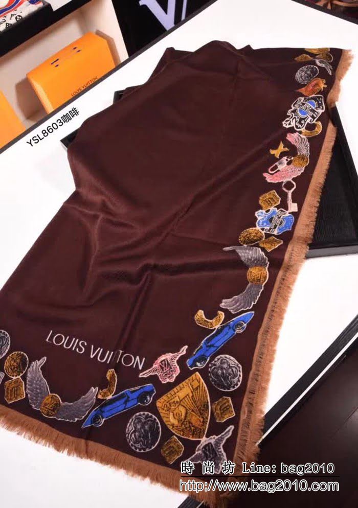 路易威登LV限量系列 羊絨紗線圍巾 YSL8603 LLWJ6387